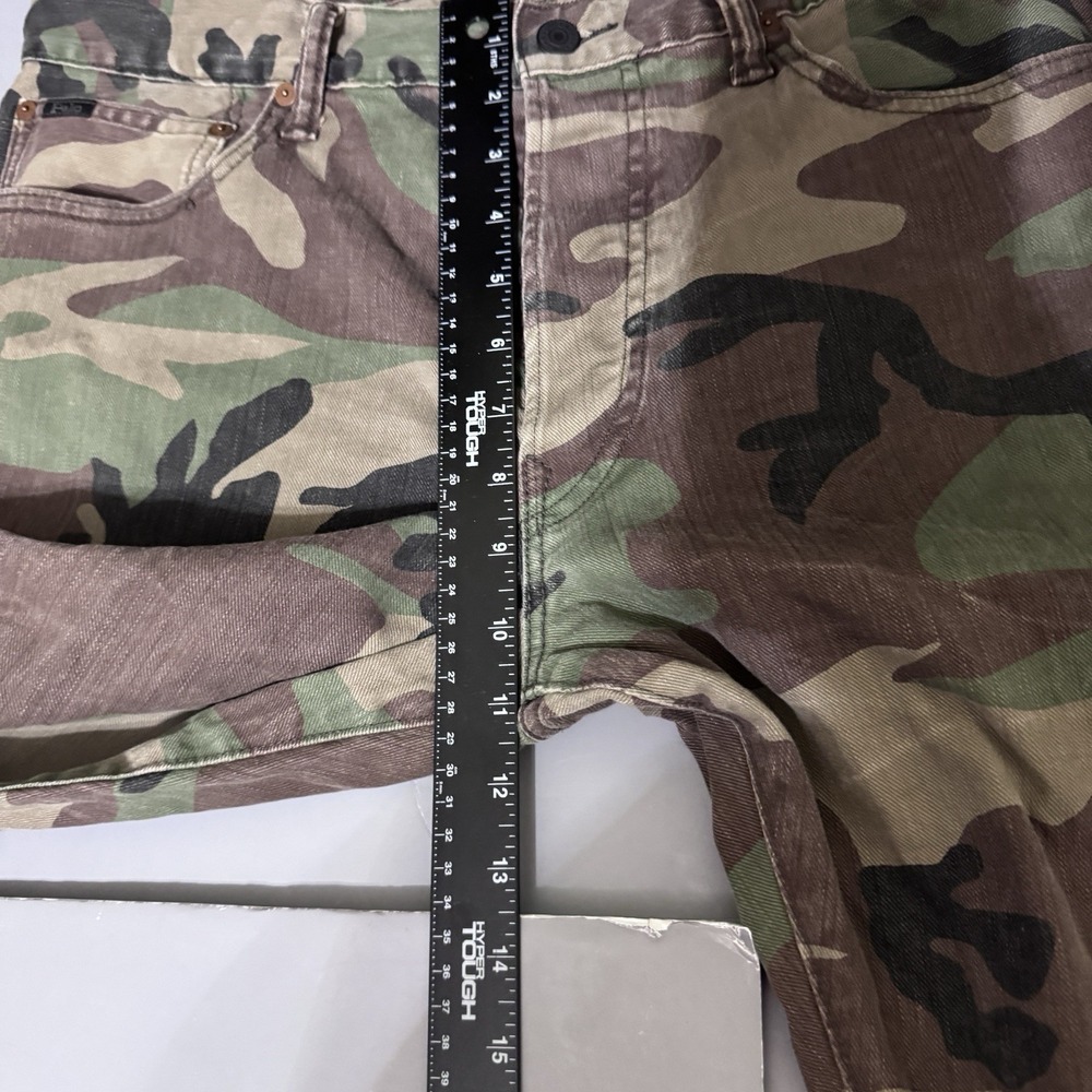 Polo Ralph Lauren Varick Slim Straight Jeans Camo Camouflage 36 32 Button Fly - Picture 11 of 14